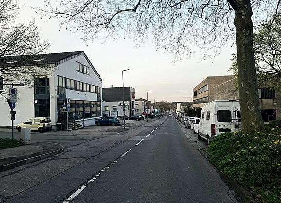 Grüner Weg Die Sicht auf den Grünen Weg bergab in Richtung Außenring