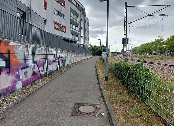 Radverkehrszähler am Geh- und Radweg Markomannenstraße