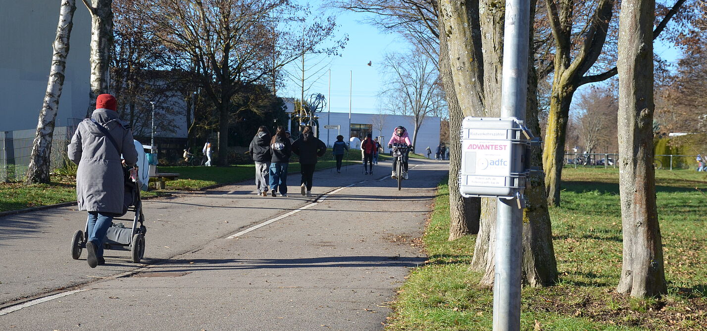 Radverkehrszähler im Einsatz