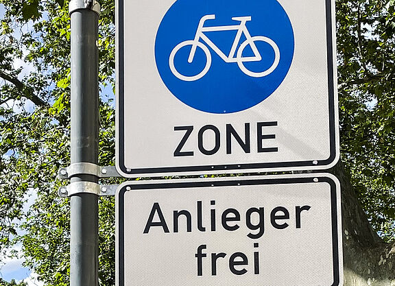 Fahrradzone Nauwieser Viertel Fahrradzone im Nauwieser Viertel
