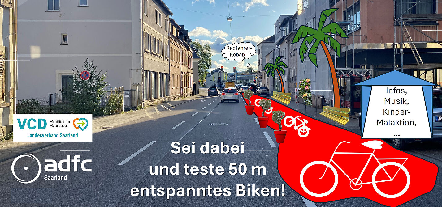 PopUp-Radweg in St. Ingbert PopUp-Radweg in St. Ingbert