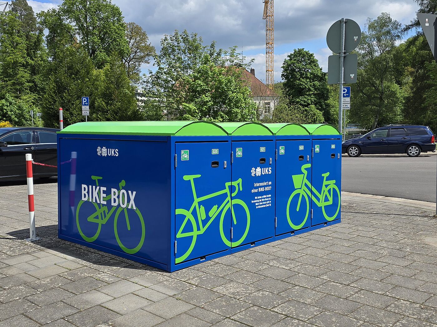 UKS BikeBox BikeBox auf dem UKS Campus in Homburg